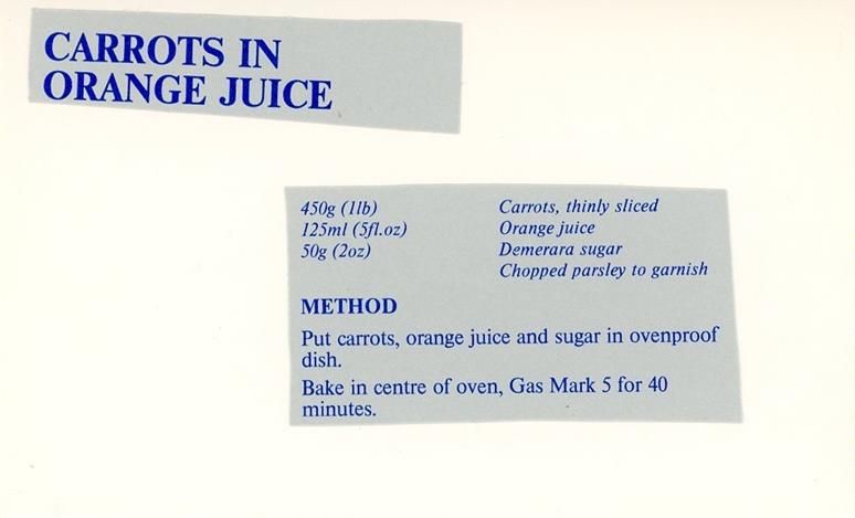 Scan 1 of 1 for Carrots in Orange Juice
