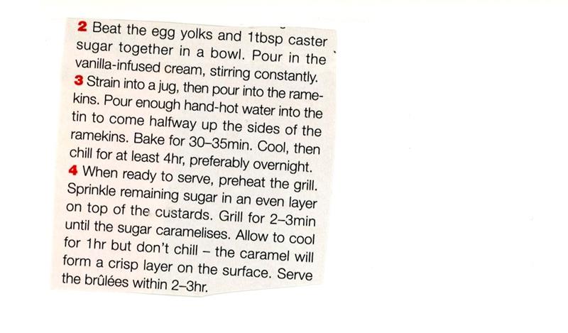 Scan 2 of 2 for Crème Brûlée
