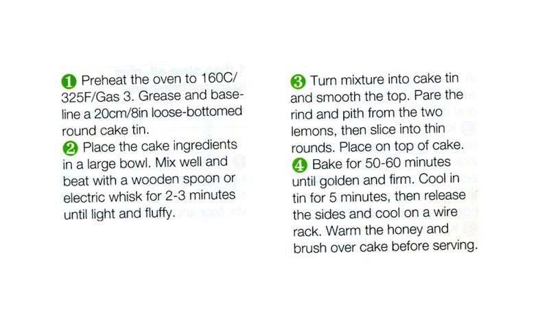 Scan 2 of 2 for Lemon and Almond Cake