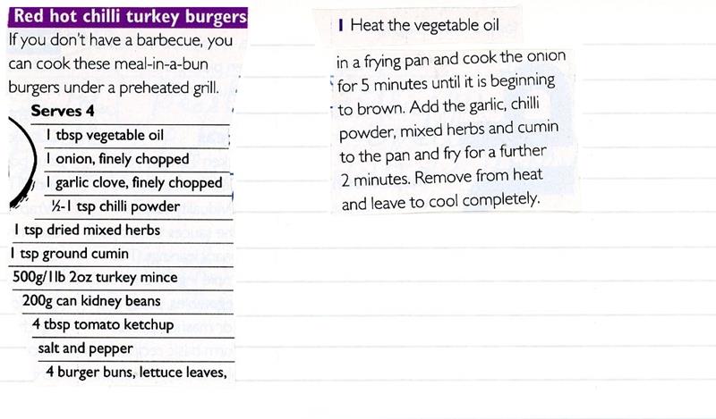 Scan 1 of 2 for Red Hot Chilli Turkey Burgers