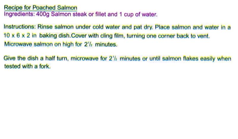 Scan 1 of 1 for Poached Salmon
