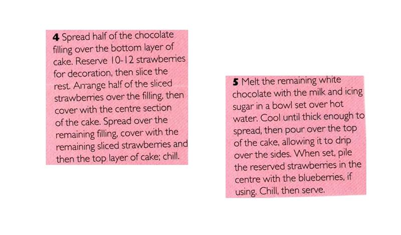 Scan 3 of 3 for Strawberry and White Chocolate Cake