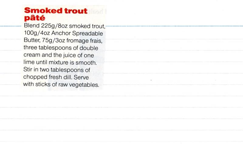 Scan 1 of 1 for Smoked Trout Pâté