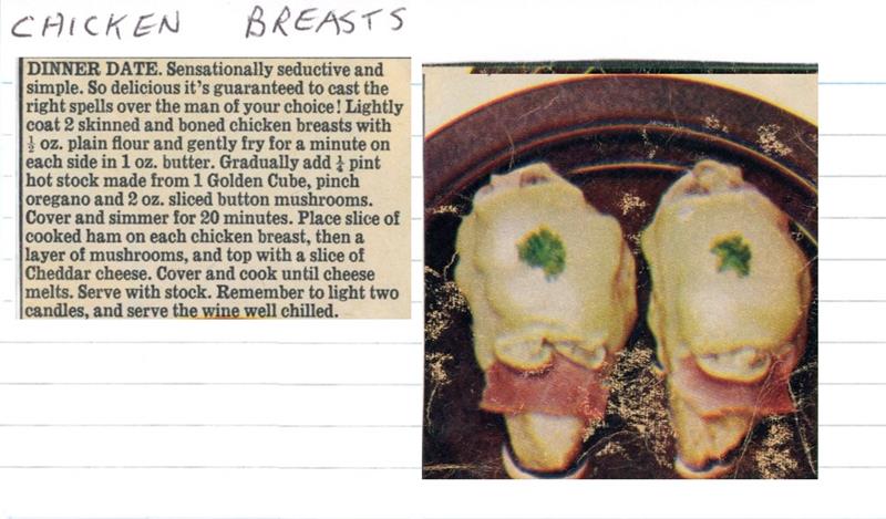 Scan 1 of 1 for Chicken Breasts Dinner Date