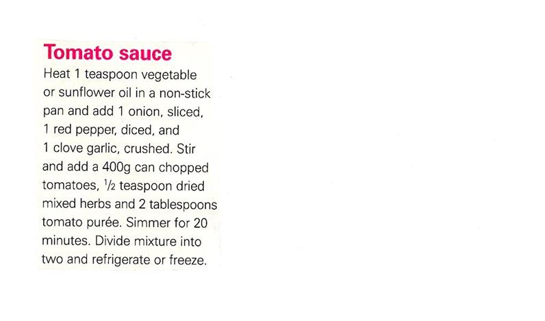 Scan 1 of 1 for Tomato Sauce