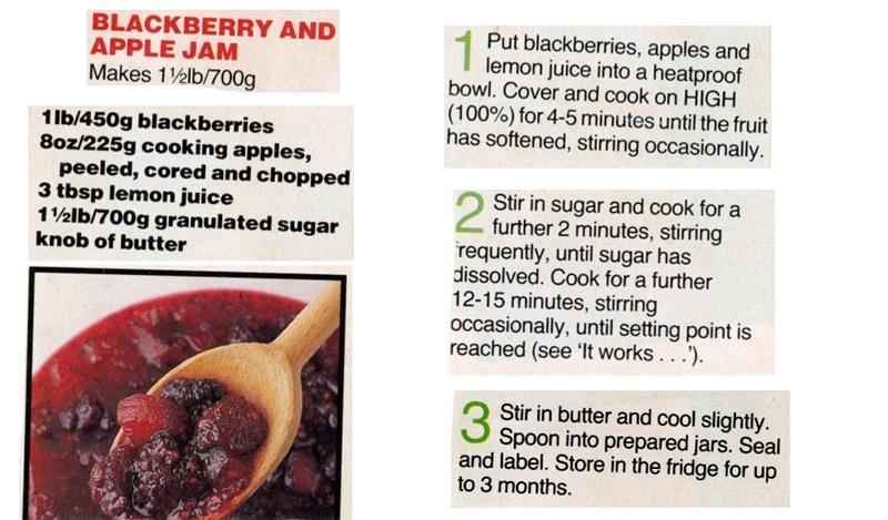 Scan 1 of 1 for Blackberry and Apple Jam