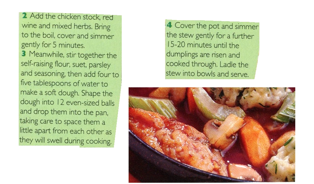 Scan 2 of 2 for One Pot Chicken with Dumplings