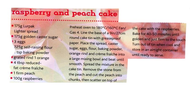 Scan 1 of 1 for Orange, Peach & Raspberry Cake