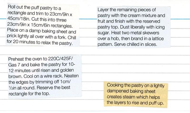 Scan 2 of 2 for Mille-Feuille with Seasonal Berries