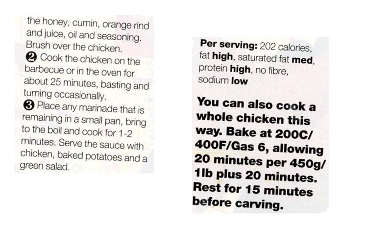 Scan 2 of 2 for Honey-glazed Chicken
