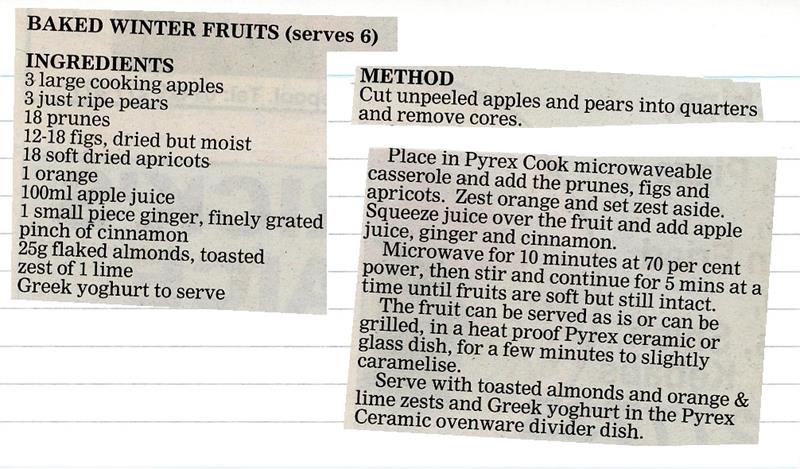 Scan 1 of 1 for Baked Winter Fruits