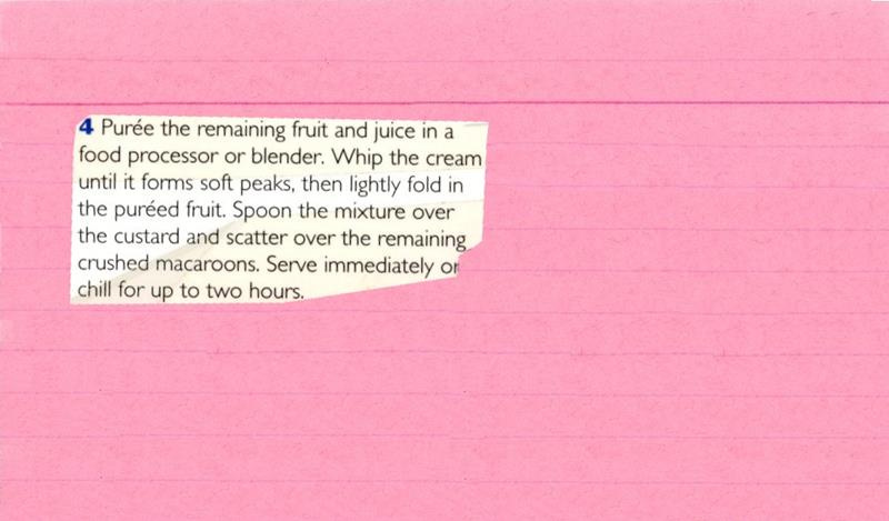 Scan 2 of 2 for Fruity Macaroon Trifle