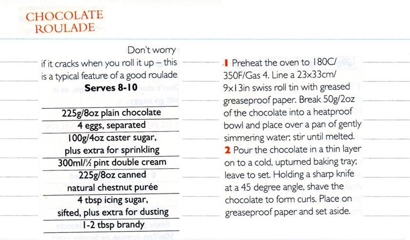 Scan 1 of 2 for Chocolate Roulade