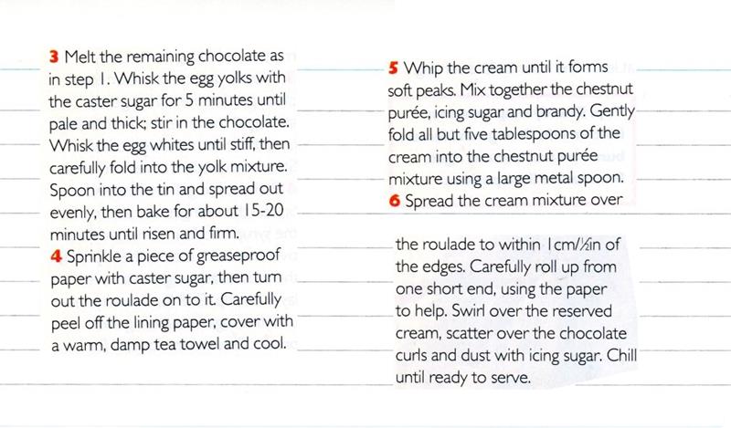 Scan 2 of 2 for Chocolate Roulade