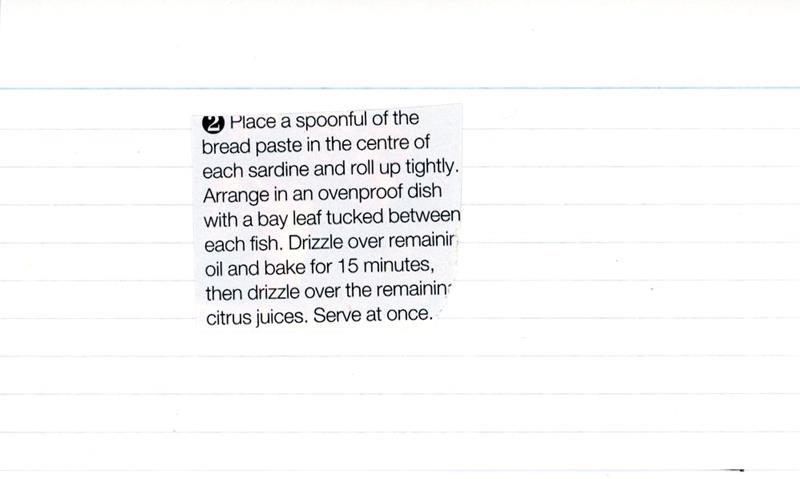 Scan 2 of 2 for Sardines Beccacafico-style