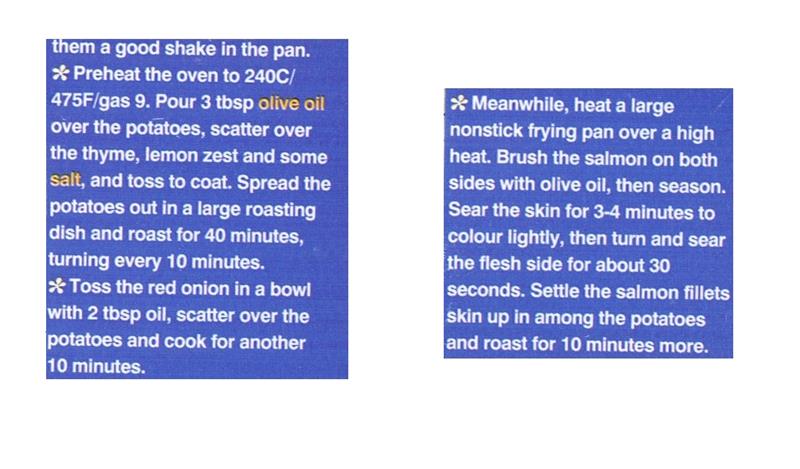 Scan 2 of 2 for Salmon and Potatoes
