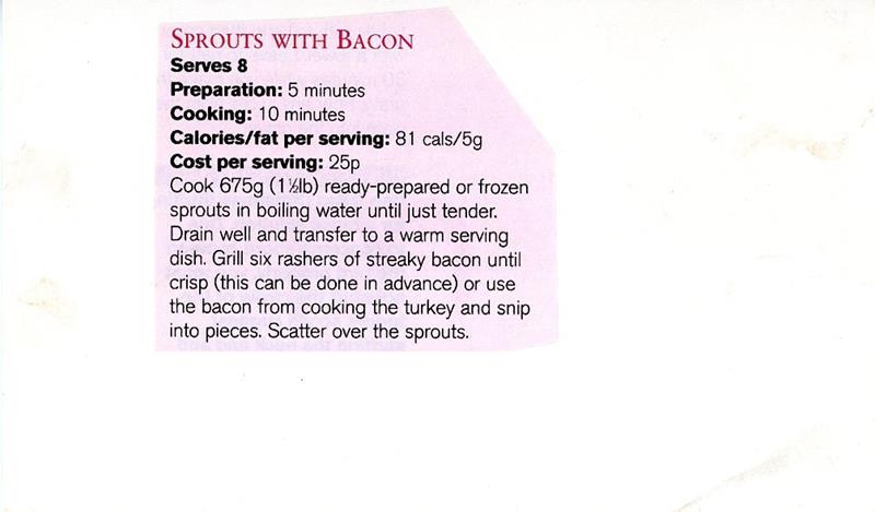 Scan 1 of 1 for Sprouts with Bacon