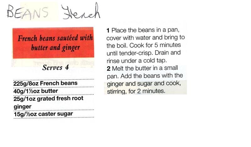Scan 1 of 1 for Beans with Ginger