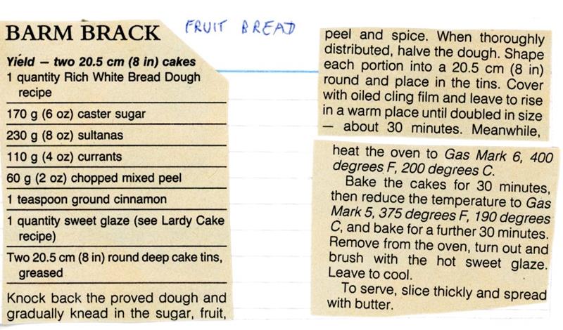 Scan 1 of 1 for Fruited Bread Cakes