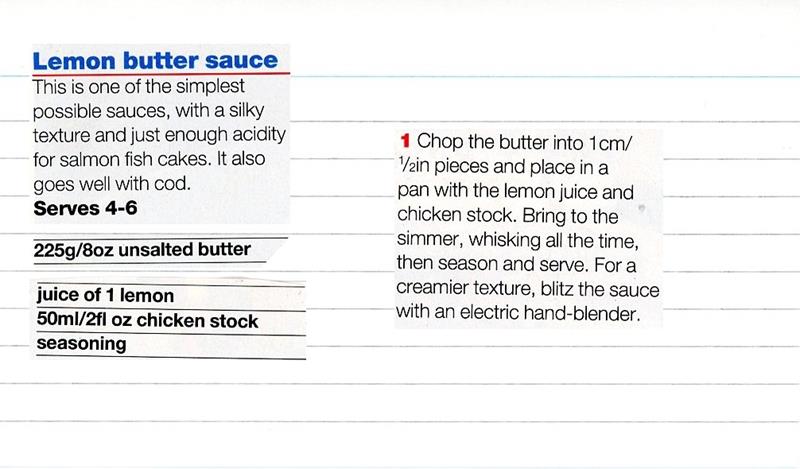 Scan 1 of 1 for Lemon Butter Sauce