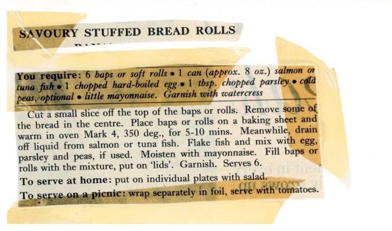 Scan 1 of 2 for Stuffed Bread Rolls