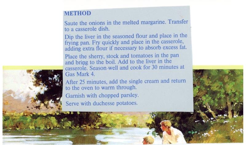 Scan 2 of 2 for Liver with Sherry Cream Sauce