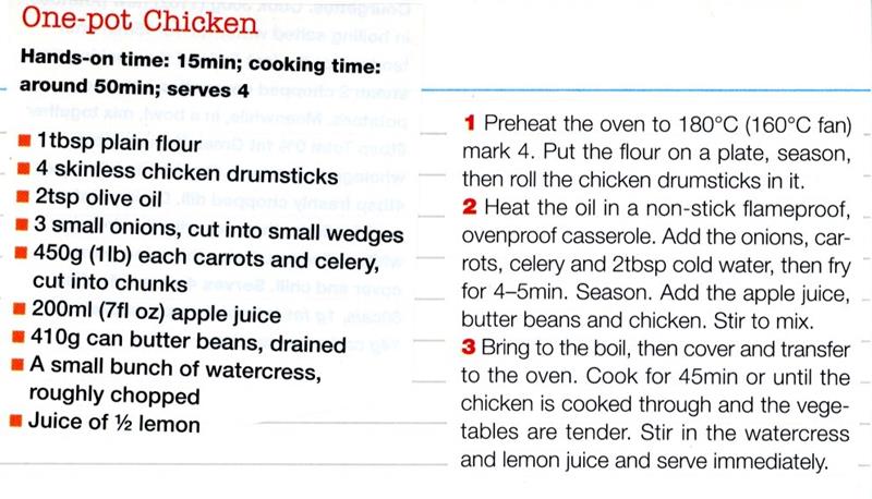 Scan 1 of 1 for One-pot Chicken