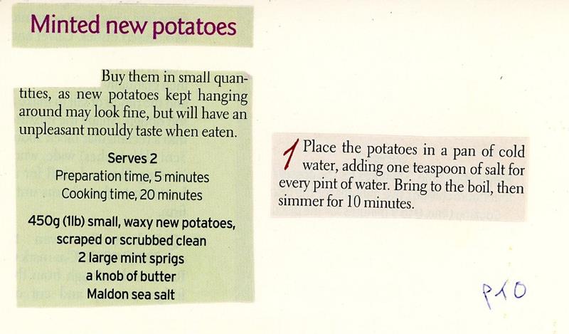 Scan 1 of 2 for Minted New Potatoes