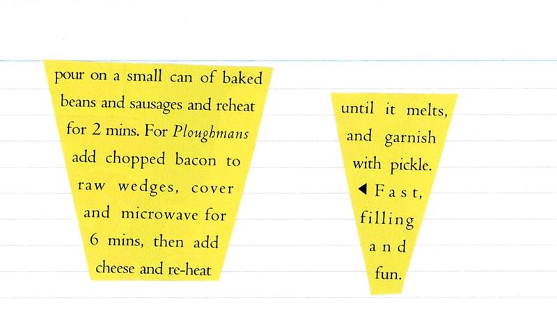 Scan 2 of 2 for Potato Wedges (Three Ways: Pizza, Bean Feast, Ploughman's)