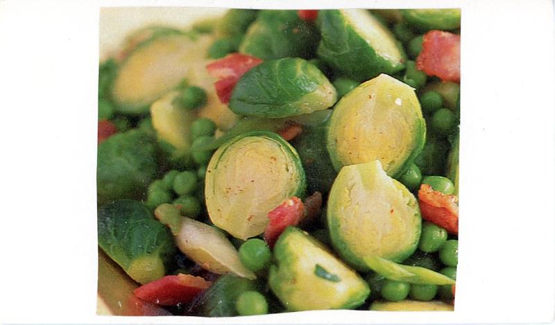 Scan 2 of 2 for Brussels Sprouts with Peas, Bacon and Spring Onions