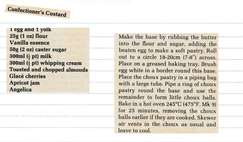 Scan 1 of 2 for Confectioners Custard