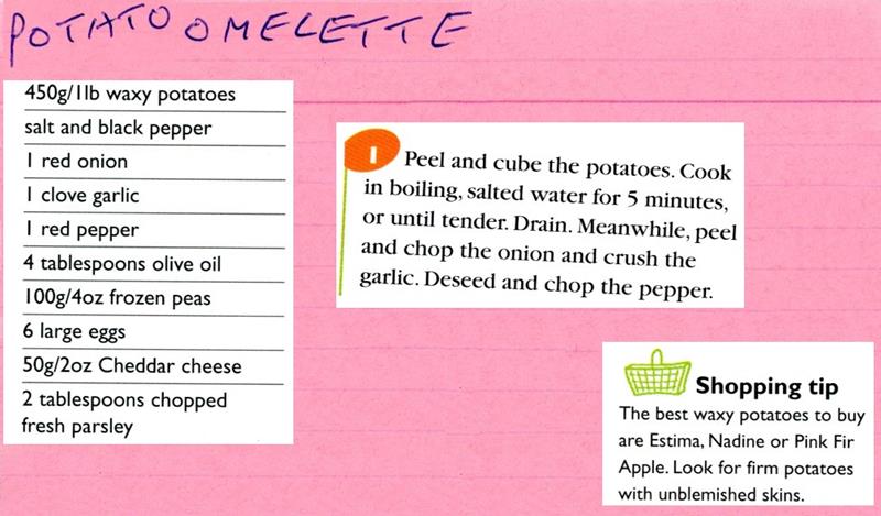 Scan 1 of 2 for Spanish Omelette