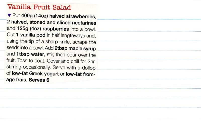 Scan 1 of 1 for Vanilla Fruit Salad