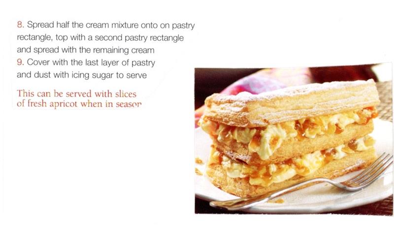 Scan 2 of 2 for Apricot & Almond Mille-Feuille