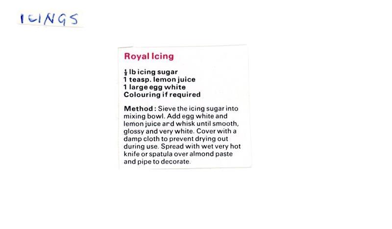Scan 1 of 1 for Royal Icing