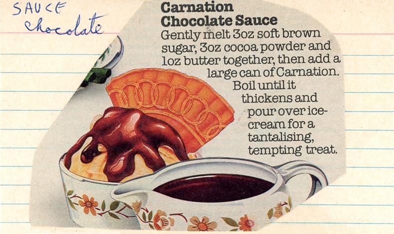 Scan 1 of 1 for Chocolate Sauce