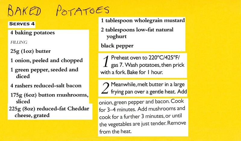 Scan 1 of 2 for Baked Potatoes