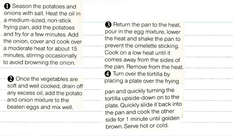 Scan 2 of 2 for Onion and Potato Omelette (Tortilla Espanola)