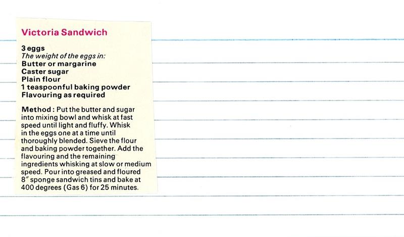 Scan 1 of 1 for Victoria Sandwich