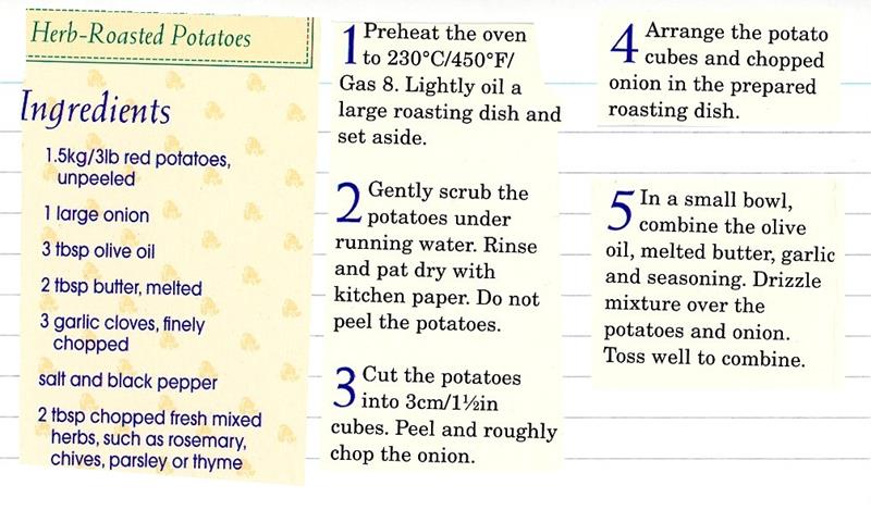 Scan 1 of 2 for Roasted Red Potatoes with Herbs