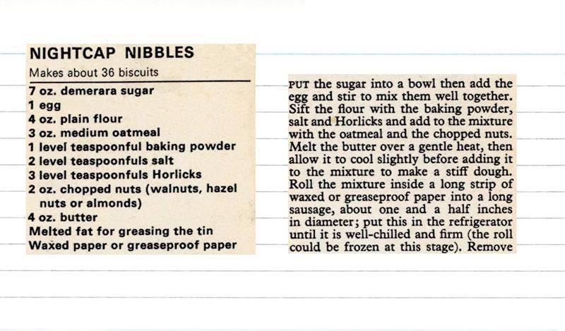 Scan 1 of 3 for Nightcap Nibbles