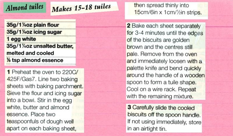 Scan 1 of 1 for Almond Tuiles