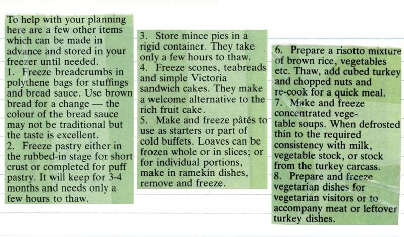 Scan 1 of 1 for Freezer Planning Tips for Christmas