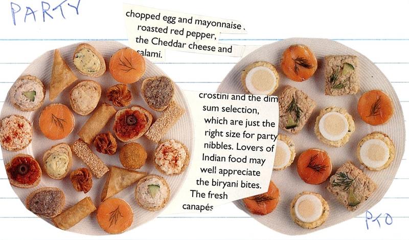 Scan 1 of 2 for Party Canapé Selection (Review Notes)
