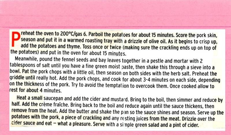Scan 2 of 2 for The Best Pork Chop with Bay Salt, Crackling