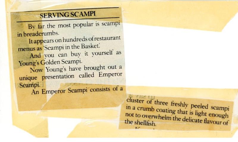 Scan 1 of 1 for Serving Scampi