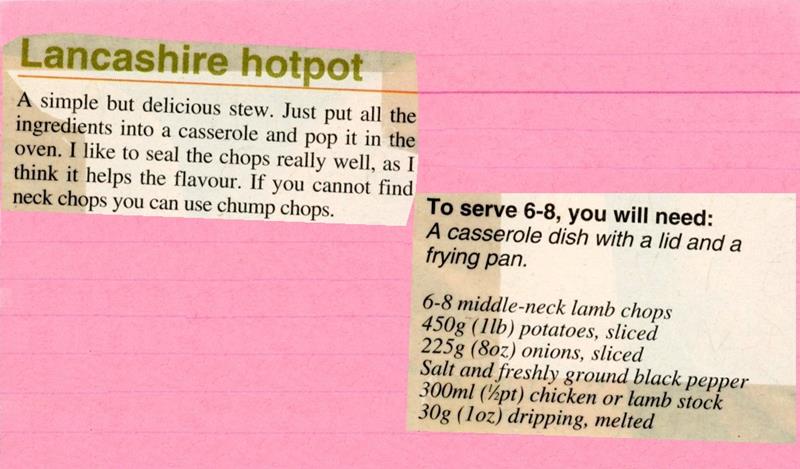 Scan 1 of 2 for Lancashire Hotpot