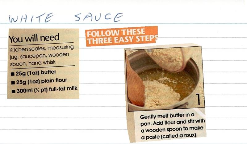 Scan 1 of 2 for White Sauce