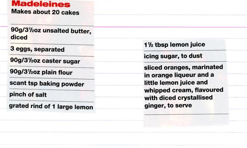Scan 1 of 2 for Madeleines