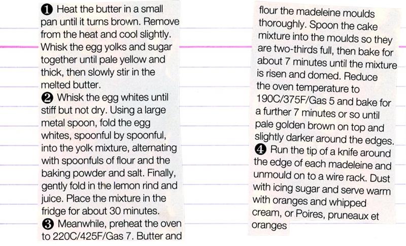 Scan 2 of 2 for Madeleines